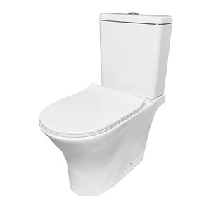 Изображение товара Напольный унитаз Relisan FM 516 Гл000027686, безободковый, смыв торнадо, сиденье микролифт, белый