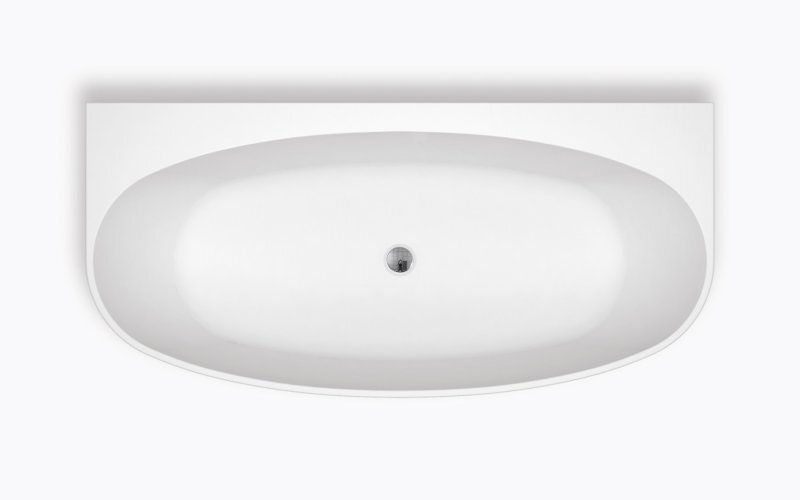 Изображение товара Акриловая ванна BelBagno BB83-1700-W0 овальная 170х80 см без слив-перелива