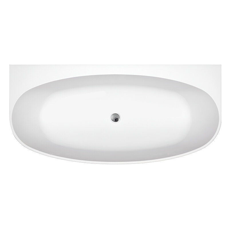 Изображение товара Акриловая ванна BelBagno BB83-1700-W0 овальная 170х80 см без слив-перелива