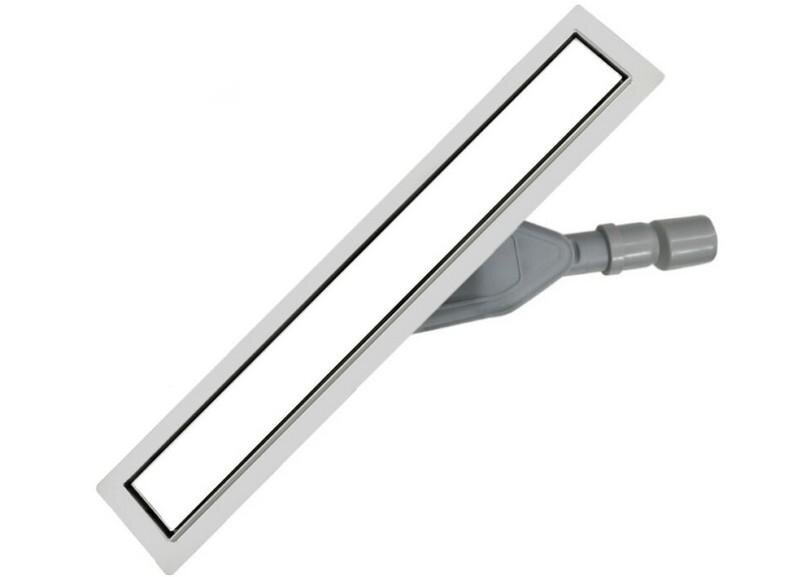 Изображение товара Дренажный канал ALMAes Laguna LG50WH 50 см решетка под плитку белое стекло