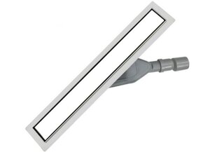 Изображение товара Дренажный канал ALMAes Laguna LG90WH, 90 см, решетка под плитку, белое стекло