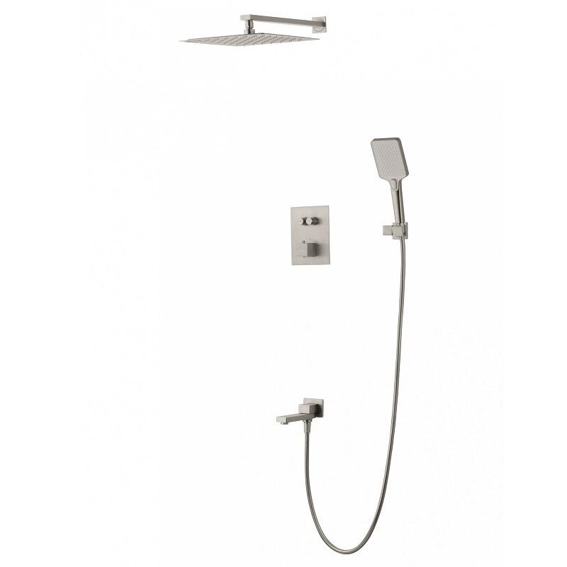 Изображение товара Душевая система Wonzon & Woghand WW-88929003-BN Термоcтатическая никель брашированный