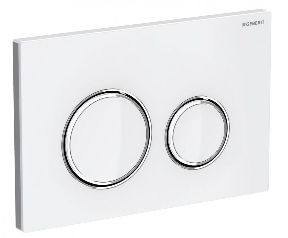 Изображение товара Клавиша смыва Geberit Sigma 50, 115.884.SI.1, белое стекло, глянцевый хром Изображение товара Клавиша смыва Geberit Sigma 50, 115.884.SI.1, белое стекло, глянцевый хром