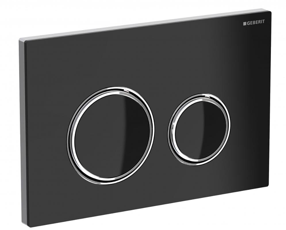 Изображение товара Geberit 115.884.SJ.1: клавиша смыва для скрытого монтажа, черное стекло