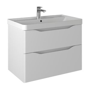 Изображение товара Тумба под раковину Briz Равенна 250 03-18080-20 00 БЕЛ, 80 см, подвесная, цвет белый