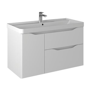 Изображение товара Тумба под раковину Briz Равенна 250 03-20100-20 00 БЕЛ, 100 см, подвесная, цвет белый