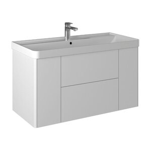 Изображение товара Тумба под раковину Briz Сенсе 248 03-20100-20 00 белая 100 см подвесная