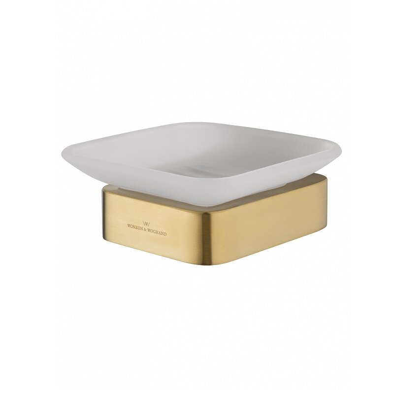 Изображение товара Мыльница Wonzon & Woghand Lotte WW-8322-BG, цвет держателя PVD золото брашированное
