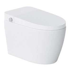 Изображение товара Электронный приставной унитаз-биде Badenbecher SMART X1 Premium Plus (белый дисплей), с функцией биде, подогревом сиденья, смыв торнадо, белый