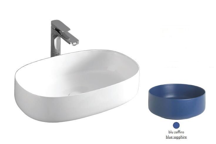 Изображение товара Раковина ArtCeram Cognac Countertop COL003 16 00, накладная, цвет blu zaffiro (синий сапфир), 55 х 35 х 14,5 см Изображение товара Раковина ArtCeram Cognac Countertop COL003 16 00, накладная, цвет blu zaffiro (синий сапфир), 55 х 35 х 14,5 см