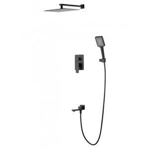 Изображение товара Душевая система Wonzon & Woghand Edge WW-88939003-MB, цвет черный матовый