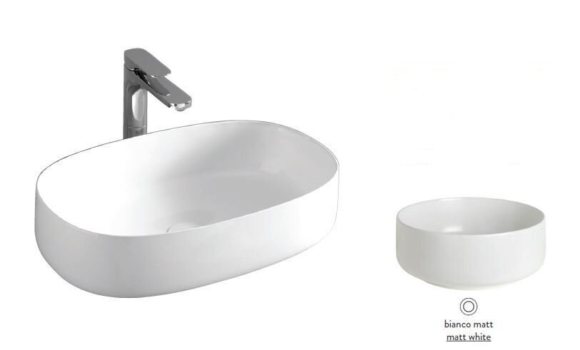 Изображение товара Раковина ArtCeram Cognac COL005 05 00 накладная овальная белый матовый 68 см