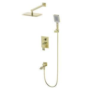 Изображение товара Душевая система Wonzon & Woghand Fit WW-88939009A-BG, PVD-покрытие, цвет золото брашированное