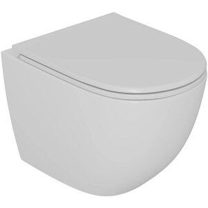 Изображение товара Унитаз подвесной D-K Matrix DT1396016, безободковый, с сиденьем микролифт, цвет белый