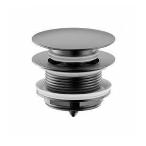 Изображение товара Донный клапан Wonzon & Woghand WW-SS105-BGM, без перелива, PVD темный графит