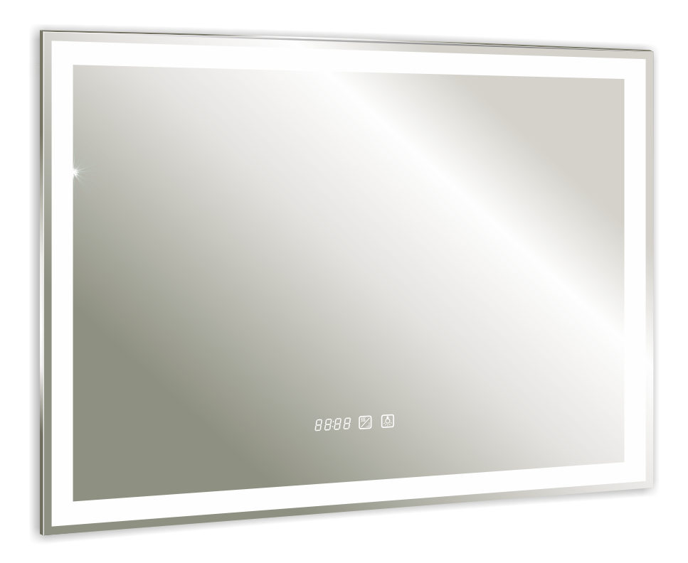 Изображение товара Зеркало Silver Mirrors Livia Neo LED-00002404 Прямоугольное белое с LED-подсветкой
