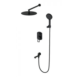 Изображение товара Душевая система Wonzon & Woghand Frame WW-88939010-MB, цвет черный матовый