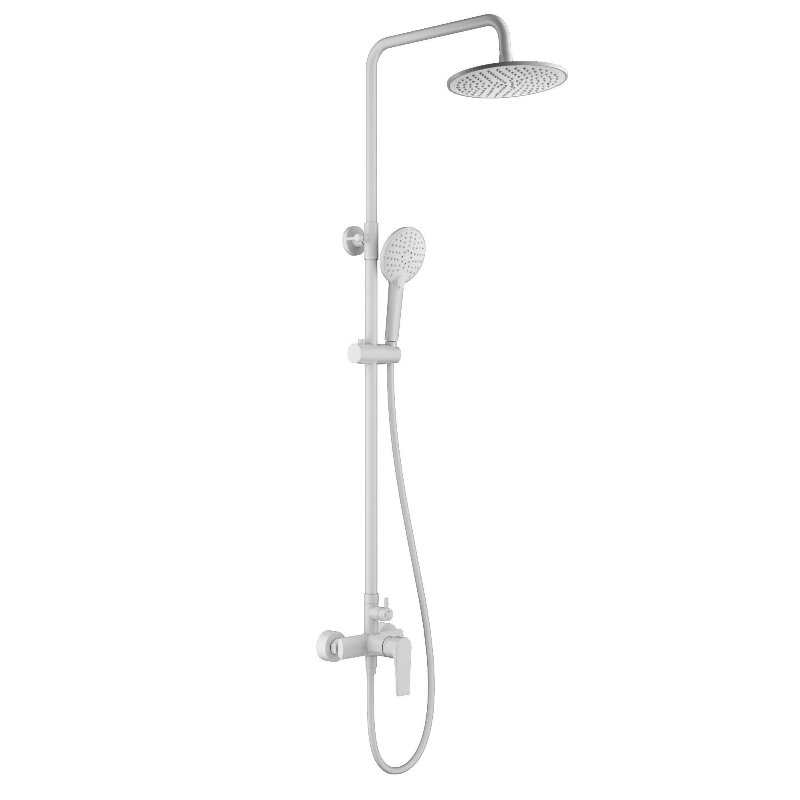 Изображение товара Душевая система Wonzon & Woghand Blend WW-A30103-MW, цвет белый матовый