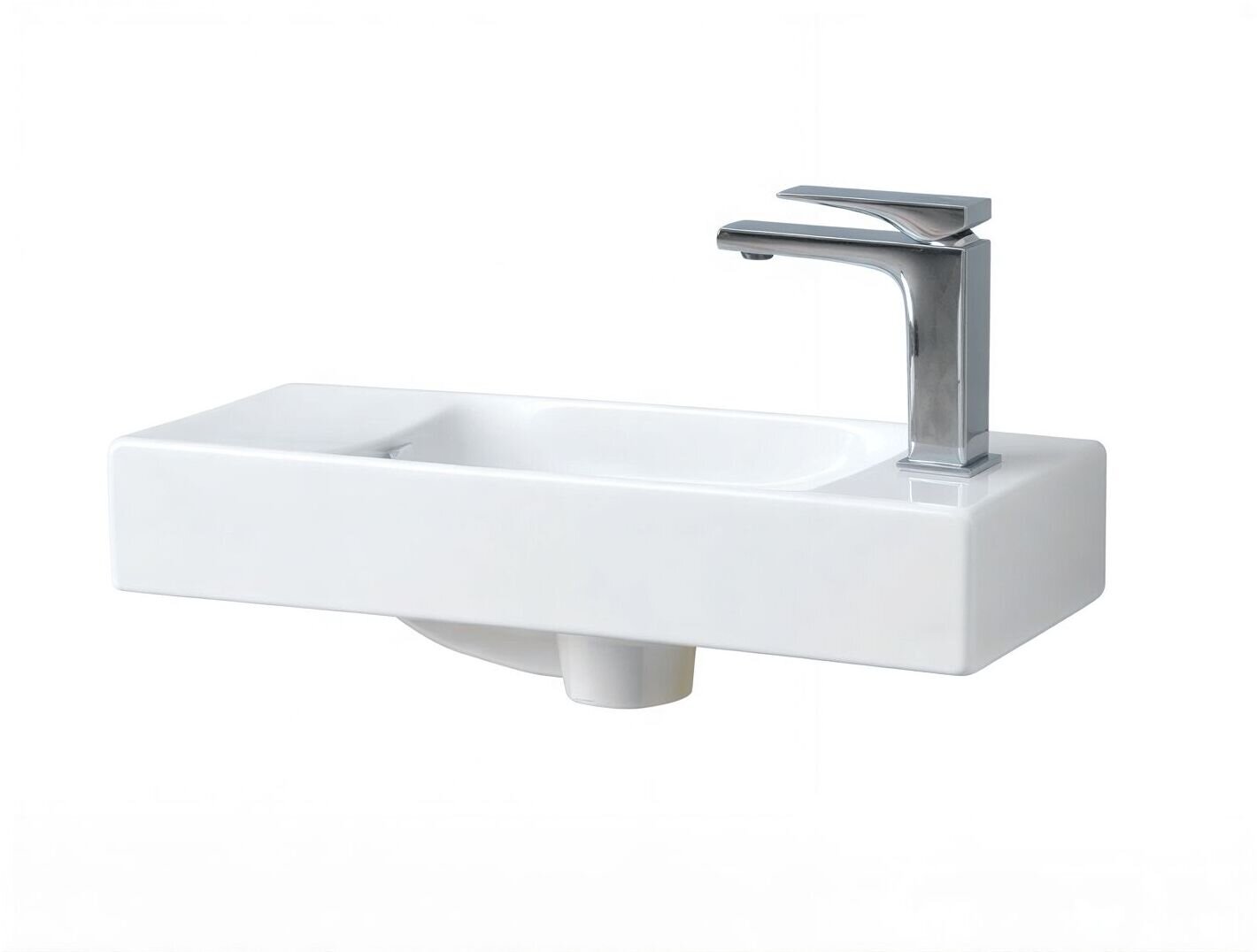 Изображение товара Раковина ArtCeram Lavamani Brick LML002 54x20 см белая Изображение товара Раковина ArtCeram Lavamani Brick LML002 54x20 см белая