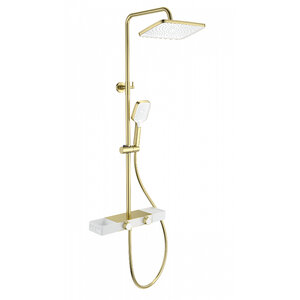 Изображение товара Душевая система Wonzon & Woghand Shelf WW-B3552-BG, PVD-покрытие, цвет золото брашированное