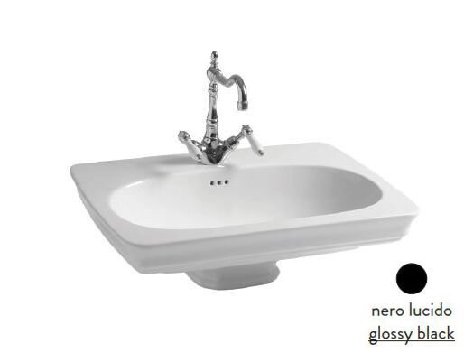 Изображение товара Раковина ArtCeram Civitas CIL001 03 00 Черный глянец подвесная