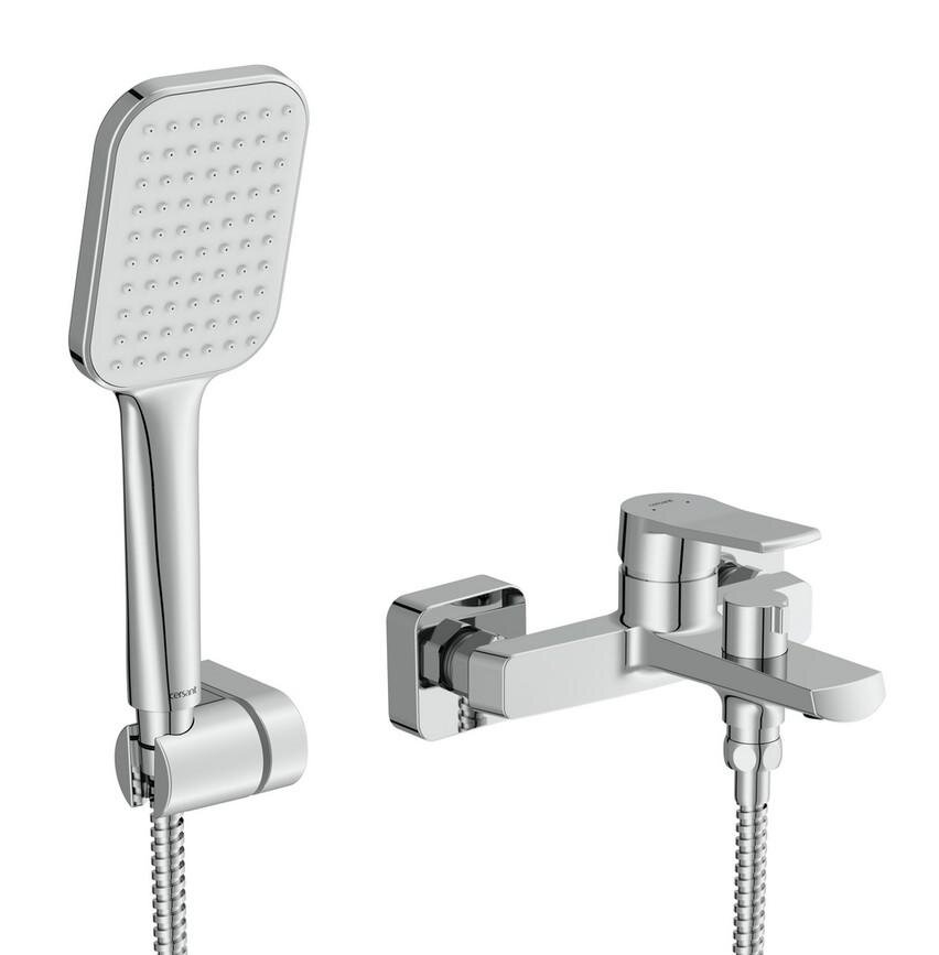 Изображение товара Смеситель Cersanit City A68326 для ванны и душа с душеВы гарнитуром, хром Изображение товара Смеситель Cersanit City A68326 для ванны и душа с душеВы гарнитуром, хром