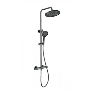 Изображение товара Душевая система Wonzon & Woghand Inn WW-B3013-T1-BGG, с термостатом, PVD-покрытие, цвет графит темный