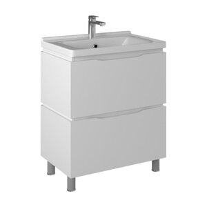 Изображение товара Тумба под раковину Briz Милана 70 см белая напольная с тандемами BLUMOTION Изображение товара Тумба под раковину Briz Милана 70 см белая напольная с тандемами BLUMOTION