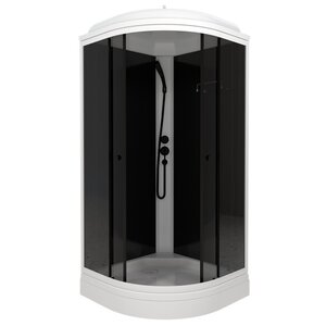 Изображение товара Душевая кабина Triton Грэй Щ0000067302, 90 x 90 см, поддон 17 см, стекло тонированное, профиль белый