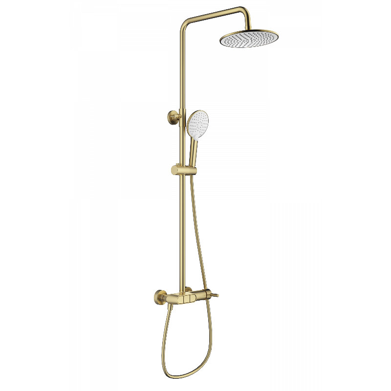 Изображение товара Душевая система Wonzon & Woghand Muse WW-A30653-BG, PVD-покрытие, цвет золото брашированное
