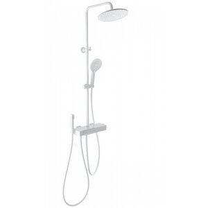 Изображение товара Душевая система Wonzon & Woghand Muse WW-B3580-MW, с термостатом, с гигиеническим душем, цвет белый матовый