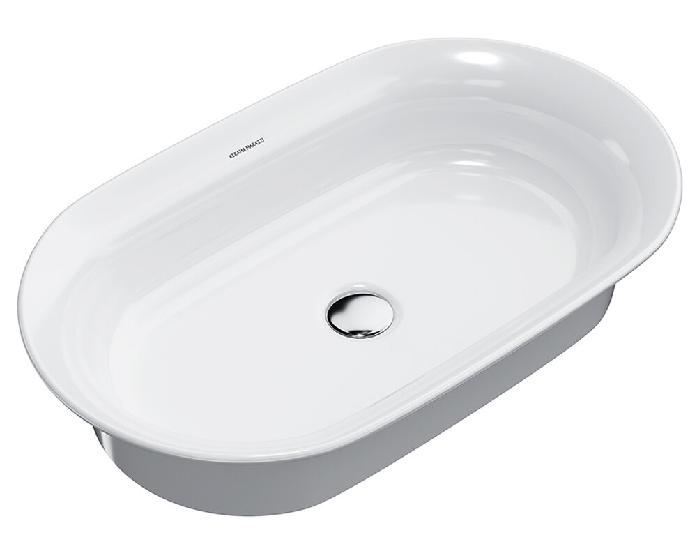 Изображение товара Раковина Kerama Marazzi Canaletto CN.wb.65 овальная белая, накладная, 65x40 см