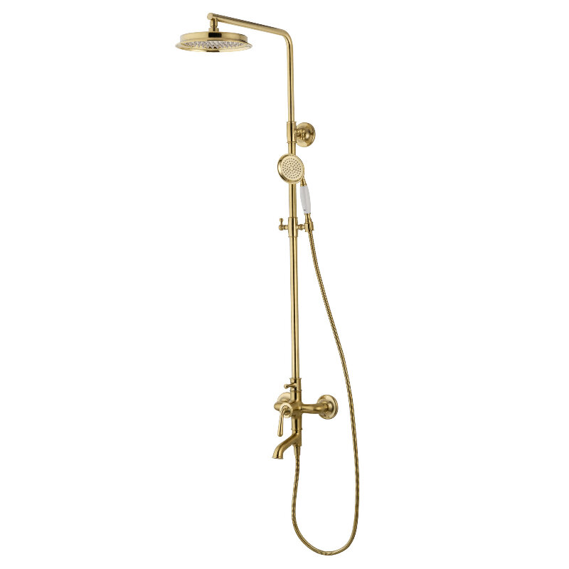 Изображение товара Душевая система Wonzon & Woghand Steam WW-88739008-BG, PVD-покрытие, цвет золото брашированное