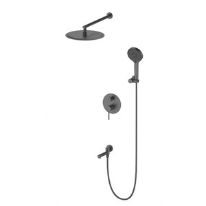 Изображение товара Душевая система Wonzon & Woghand Stick WW-88939017-BGM, PVD-покрытие, цвет графит темный