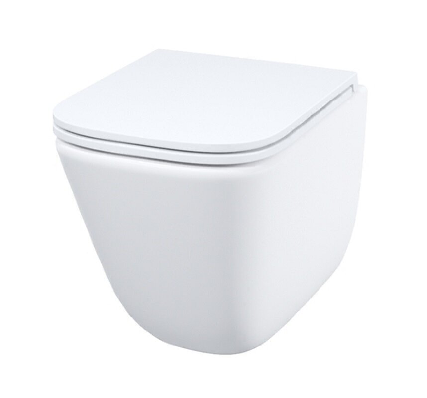 Изображение товара Подвесной унитаз Iddis Torr Q TOQFDSEi25, смыв Торнадо, безободковый, сиденье микролифт, альпийский белый