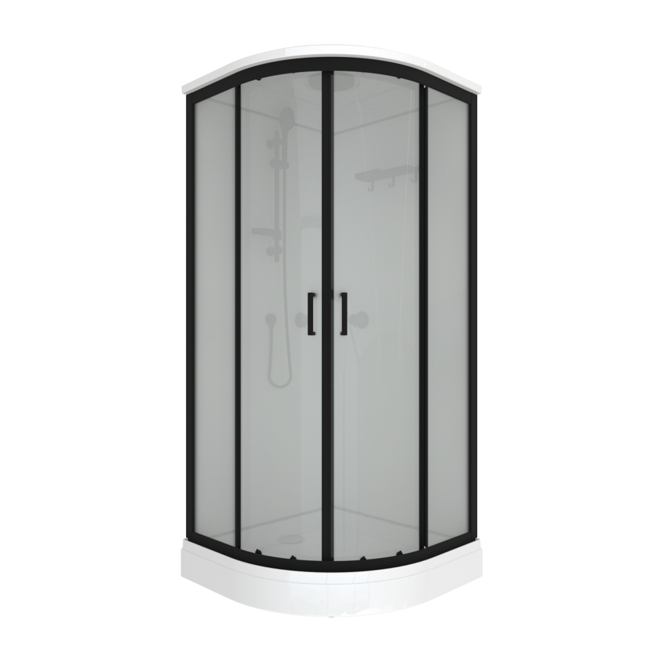 Изображение товара Triton Прайм-Блэк-Вельвет 90x90 см с крышей