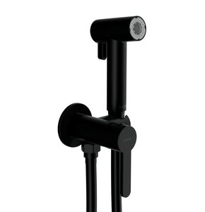 Изображение товара Гигиенический душ Cersanit Oliva A68990, со смесителем, с внутренней частью, черный матовый