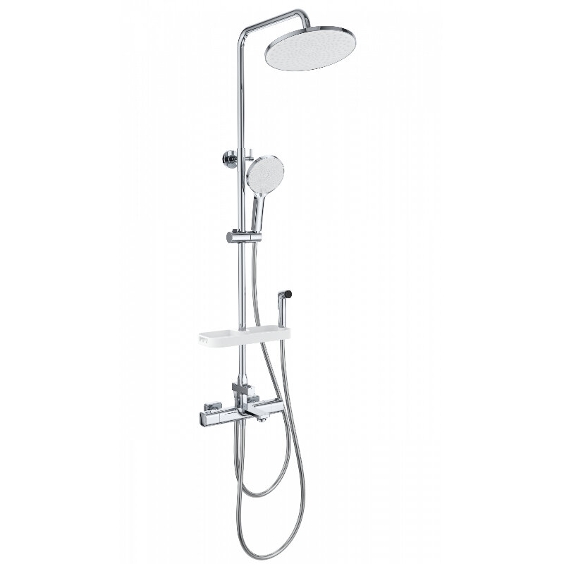 Изображение товара Душевая система Wonzon & Woghand Solid WW-C3011-A1-CR с термостатом