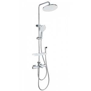 Изображение товара Душевая система Wonzon & Woghand Solid WW-C3011-A1-CR, с термостатом, с гигиеническим душем, цвет хром