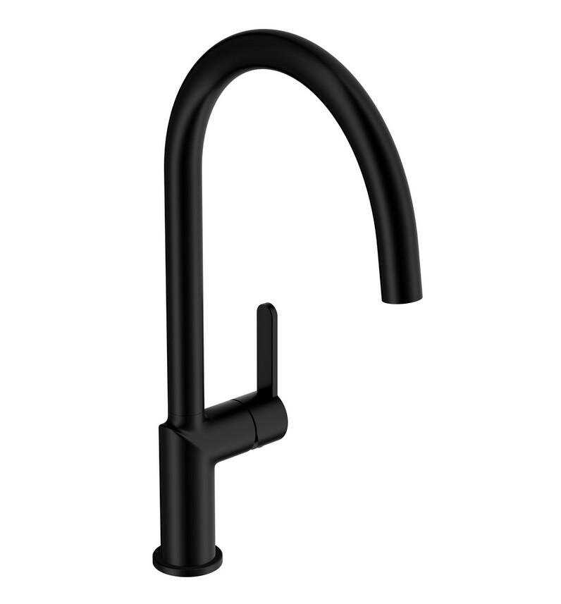 Изображение товара Смеситель Cersanit Oliva A69008, для кухонной мойки, черный матовый