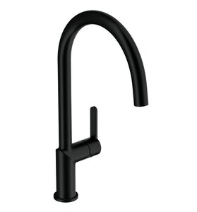 Изображение товара Смеситель Cersanit Oliva A69008, для кухонной мойки, черный матовый