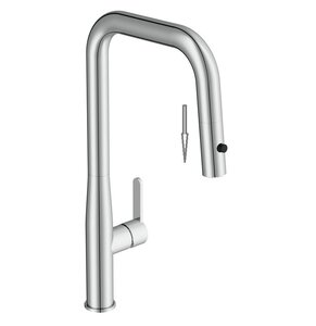 Изображение товара Смеситель Cersanit Oliva A69011, для кухонной мойки, с выдвижным изливом, хром