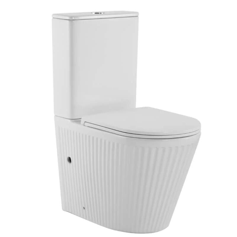 Изображение товара Унитаз напольный Prato Монблан СО-6096А безободковый торнадо микролифт белый