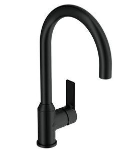 Изображение товара Смеситель Cersanit Vibe A68936, для кухонной мойки, черный матовый