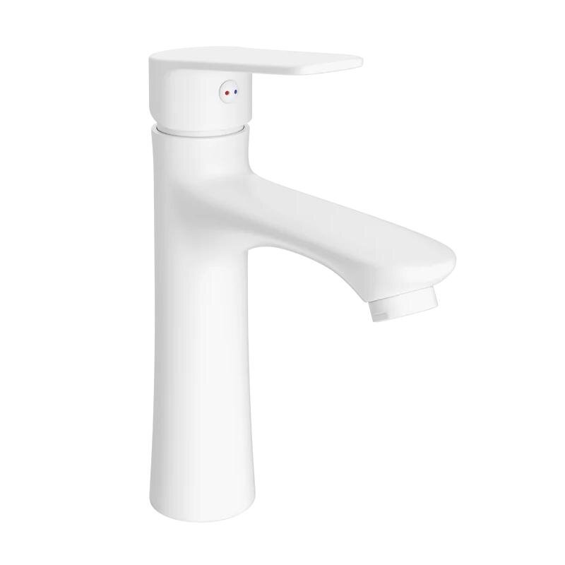 Изображение товара Смеситель для раковины Diwo Тула DW-TU03WH, цвет белый матовый