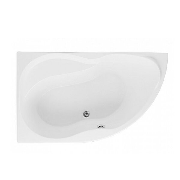 Изображение товара Акриловая угловая ванна Aquanet Graciosa 150 x 90 см белая с противоскользящим покрытием