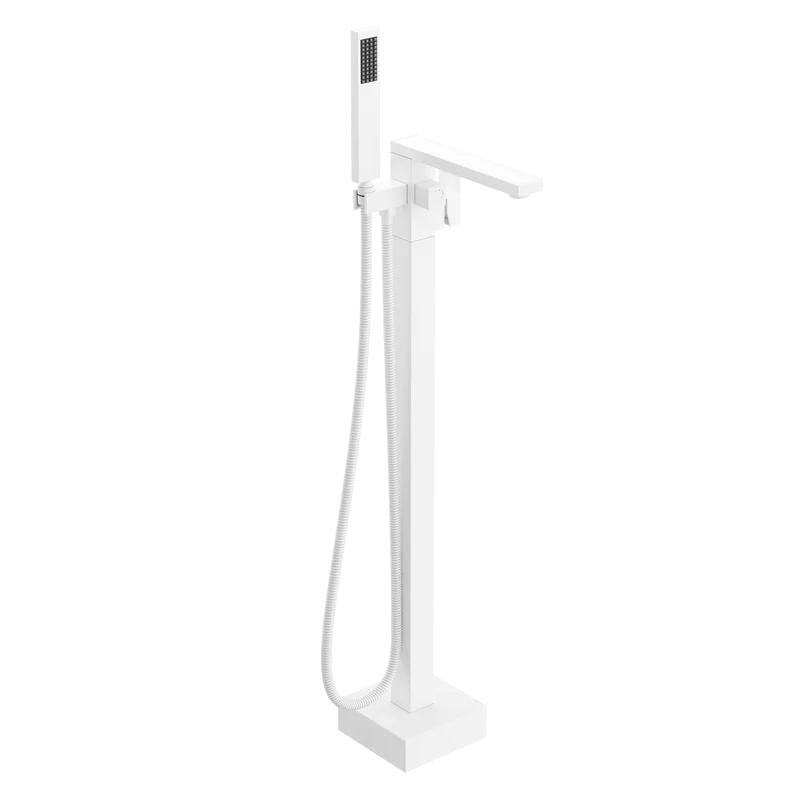 Изображение товара Смеситель для ванны и душа Stworki Карлстад S35130WH, напольный, цвет белый матовый