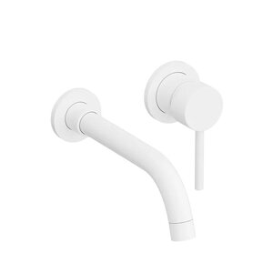 Изображение товара Смеситель для раковины Stworki Эстерсунд S31040WH, с внутренней частью, PVD белый матовый