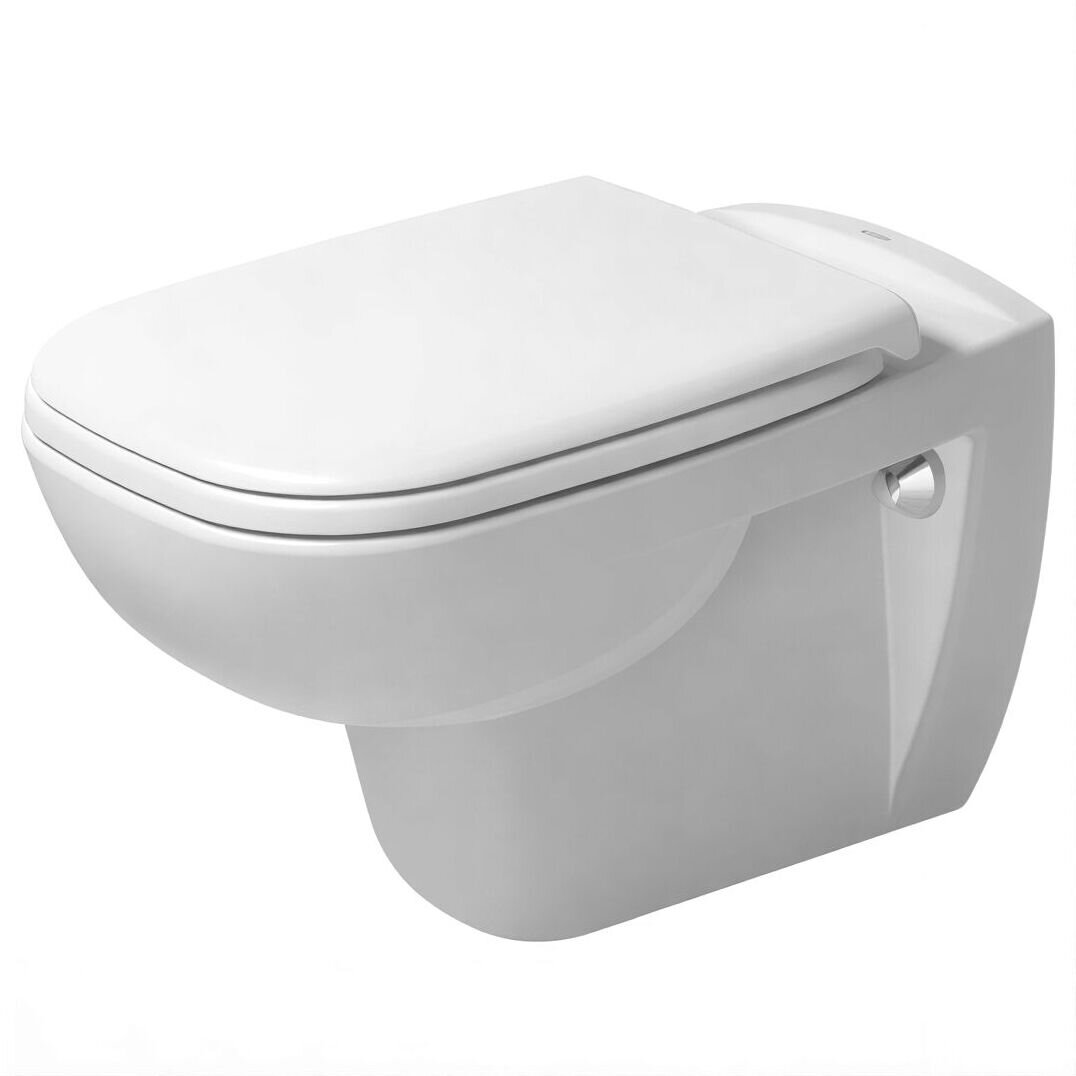 Изображение товара Подвесной унитаз Duravit D-Code 25350900002 с вертикальным смывом + крышка-сиденье Изображение товара Подвесной унитаз Duravit D-Code 25350900002 с вертикальным смывом + крышка-сиденье