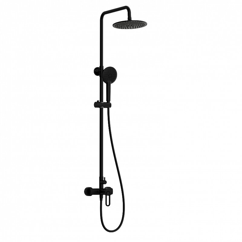 Изображение товара Душевая система Wonzon & Woghand WW-B2166-A-MB, цвет черный матовый